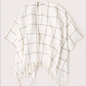 Abercrombie Plaid Poncho